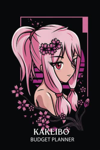 Kakeibo Budget Planner: Anime Girl Waifu Cherry Blossom Sakura Japanese Vaporwave | Kakeibo Journal | Monthly and Weekly Household Budget Tracker for One Year | Personal Financial Organizer image 2