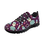 tenis de moda 2018 mujer blancos Los zapatos son muy ligeros. Con diseño divertido y buen ajuste.