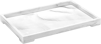 Luxspire Tray resin tray with feet for toilet tank surface organization