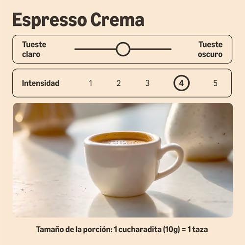 Miniatura 2 de by Amazon Crema de café expreso molido, tostado ligero, gránulos, 500 g, certificación Rainforest Alliance