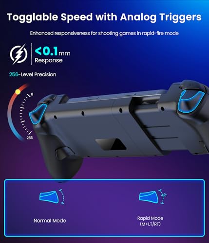 Image of Gamtoure Wireless Phone Controller for iPhone, iPad Mini, Android- Bluetooth Game Controller for Nintendo Switch 2 /Switch /Lite /OLED