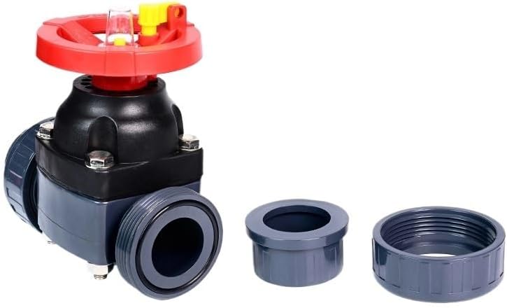UPVC/CPVC Diaphragm Valve - BSPP (G Thread) Corrosion-Resistant Flow Control | 3/4"-2-1/2" Sizes (Fits DN15-DN50)(CPVC 1-1/4" BSPP)