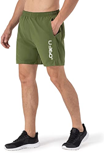 Image of Men's Workout Running Shorts Quick Dry Lightweight Gym Shorts with Zip Pockets S5Shorts