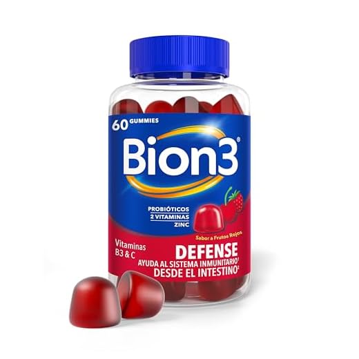 Bion3 Defense Gummies - Complemento Alimenticio con Probióticos para la Energía Física y Mental - 60 gummies, para 1-2 meses de uso (60, DEFENSE)