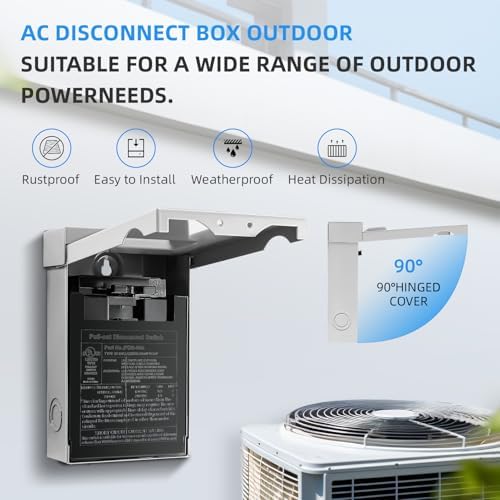 30 Amp AC 분리 스위치 실외 120/240VAC 풀아웃 스위치 — 사진 2