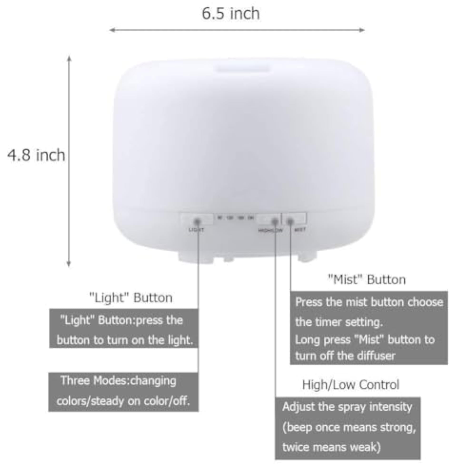Aromatherapy Essential Oil Diffuser with 7 LED Lights