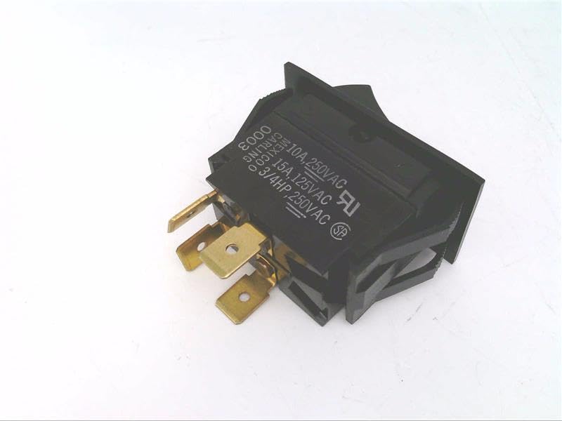 Rocker Switches SPST ON-NONE-OFF BLK (1 piece)