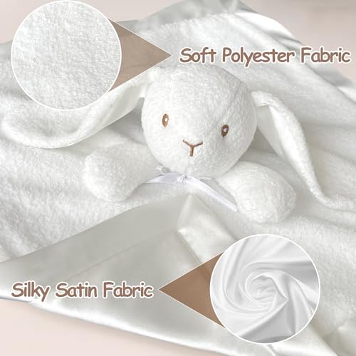 Image of Baby Security Blanket Loveys for Babies Boys Girls, 15 inch Soft Baby Lovey Unisex Lovie, Baby Gifts for Newborn Boys and Girls