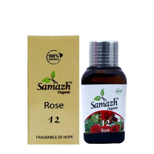 Samazh Rose Essential Oil 100 Pure, Undiluted, Natural & Organic for