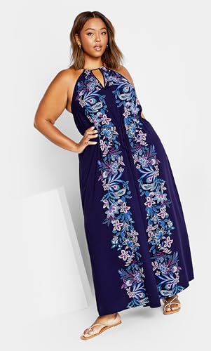 City Chic Women's Plus Size Dress - Island Girl3