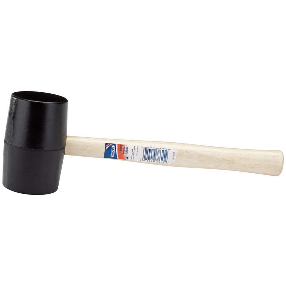 Draper 78615 800G (900g) Rubber Mallet with Wooden Handle
