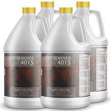 DeckGeneral Rust Remover 4015 All Surface Rust Stain Eliminator, Concrete Cleaner, Effective Rust Clean Up for Driveways, Walkways, Swimming Pools, Brick, Pavements and More 4 Gallon Case