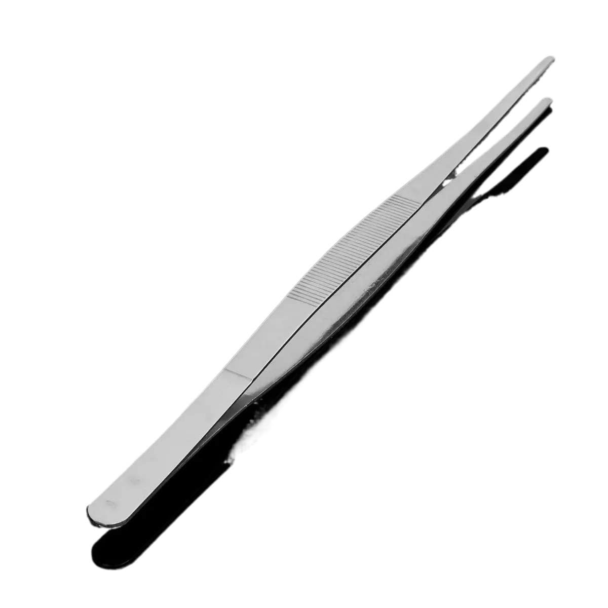 Pęseta do rękodzieła, długa pęseta, precyzyjna pęseta ze stali nierdzewnej, srebrna, długie szczypce prosta pęseta, narzędzie 30 cm