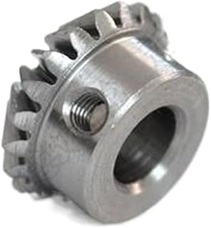 WOLWES transmission helical 2pcs 1 Module 20 Teeth 1:1 Bevel Gear 5mm 6mm 8mm Inner Hole Helical Spiral Gear 90 Degree Drive Commutation Steel Gears Screw Hole M4 miter pinion (Size : Bore 5mm)