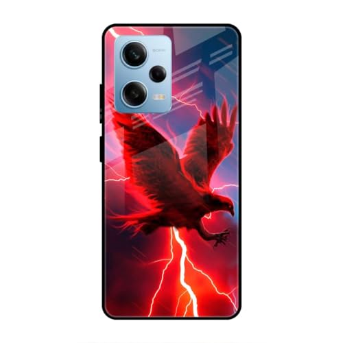 Image of SmashItUp Eagle | Bird | Unique Design Designer Printed TPU Metal Case Mobile Back Cover for Redmi Note 12 Pro 5G