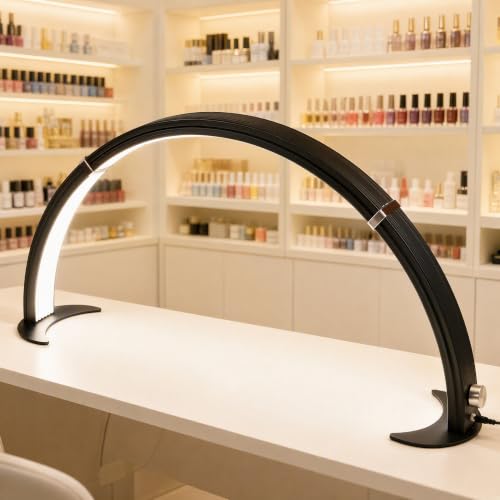 Half Moon Desk Lamp with Phone Holder