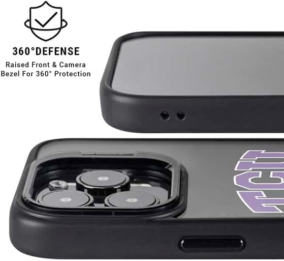 Skinit Kickstand Phone Case Compatible with iPhone 15 Pro Max - Officially Licensed Texas Christian University TCU Horned Frogs Logo Design
