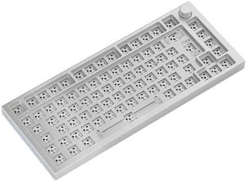 GLORIOUS Gaming GMMK PRO 75% Barebones (Solo Struttura) - Tastiera da Gaming mecc. modulare, TKL (75%), Struttura da 1,5 kg, RGB, Personalizzabile, switch a 5 pin, layout Internazionale/ISO - Bianco