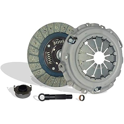 Clutch Kit (08-046) | Compatible with Civic Dx Gx Lx Ex Hf Touring Ex-L Dx-G Sport Lxs 2006-2014 1.8L l4 GAS SOHC | Naturally Aspirated HD Woven Organic Sprung Disc Cover