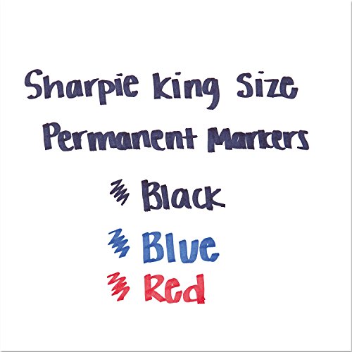 Sharpie 15661Pp King Size Permanent Markers Black 4/Pack #TOP4
