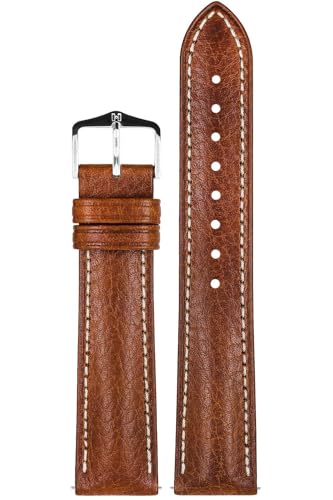 Hirsch 01302070-2-22 bracelet de montre Boston cuir marron 22mm