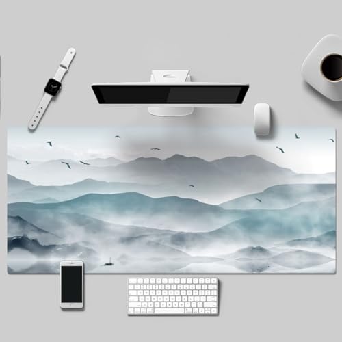 オフィス用品 PUレザー デスクマット マウス対応 大型マウスパッド PC机 学習机 厚さ2mm キーボード ノートパソコン用 大型 400x800mm 多機能 防水 画像15 耐久性 自宅用