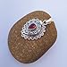 Garnet Poison Pendant,Handmade Poisoner Pendant,Medicine Pendant,Pill Pendant,925 Sterling Silver Pendant.