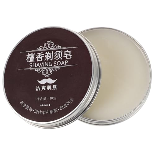 BATHVEVE Jabón De Afeitar Natural Para Hombres De Jabón Aromático Botánicos Suave y Hidratante Para Cómodo y Refrescante