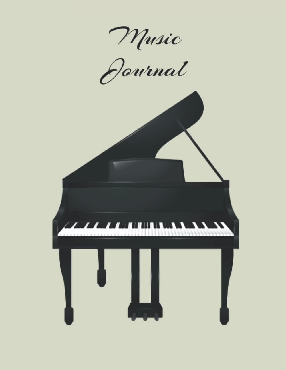 Carnet de notes piano pour musiciens journal de musique ligné