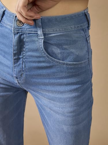 Image of Dolce Crudo Women's High Waist Straight Fit Jeans