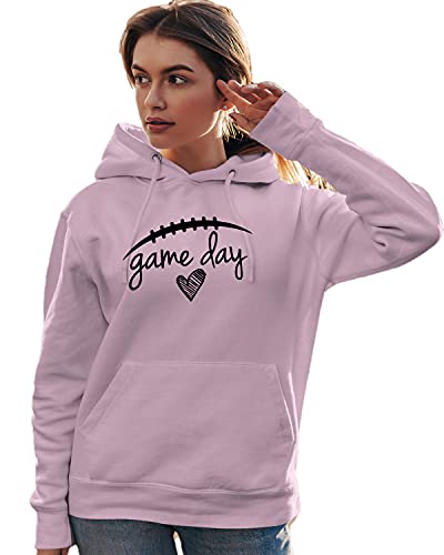 Go All Out 4X-Large Classic Pink Mens Game Day Football Sweatshirt Hoodie