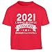 Studente alunno 2021 Idea Regalo per Inizio Scuola Maglietta T-Shirt Bambino 7-8 Anni Rosso