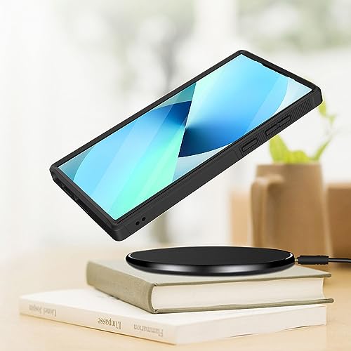 KJFHDJFDH for Galaxy S25 Ultra Case,Dual Layer Hybrid Heavy Duty Rugged Shockproof Hard PC +Soft Silicone Protective Case for Samsung Galaxy S25 Ultra 6.9 inch,Black Cat Floral Moon - image 3