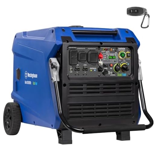 Westinghouse 11000 Peak Watt Dual Fuel Portable Inverter Generator, Remote Electric Start, Transfer Switch Ready, Gas and Propane Powered, Low THD - Safe for Electronics, Parallel Capable, CO Sensor