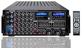 Singtronic KA-3000ProII 3000W Professional Karaoke Mixing Amplifier | DJ/KJ Console with HDMI ARC, 8-Band EQ, USB Recording, Bluetooth, Optical Input