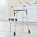 McKesson Folding Walkers with Wheels, Aluminum, 32 in to 39 in, 350 lbs Weight Capacity, 1 Count