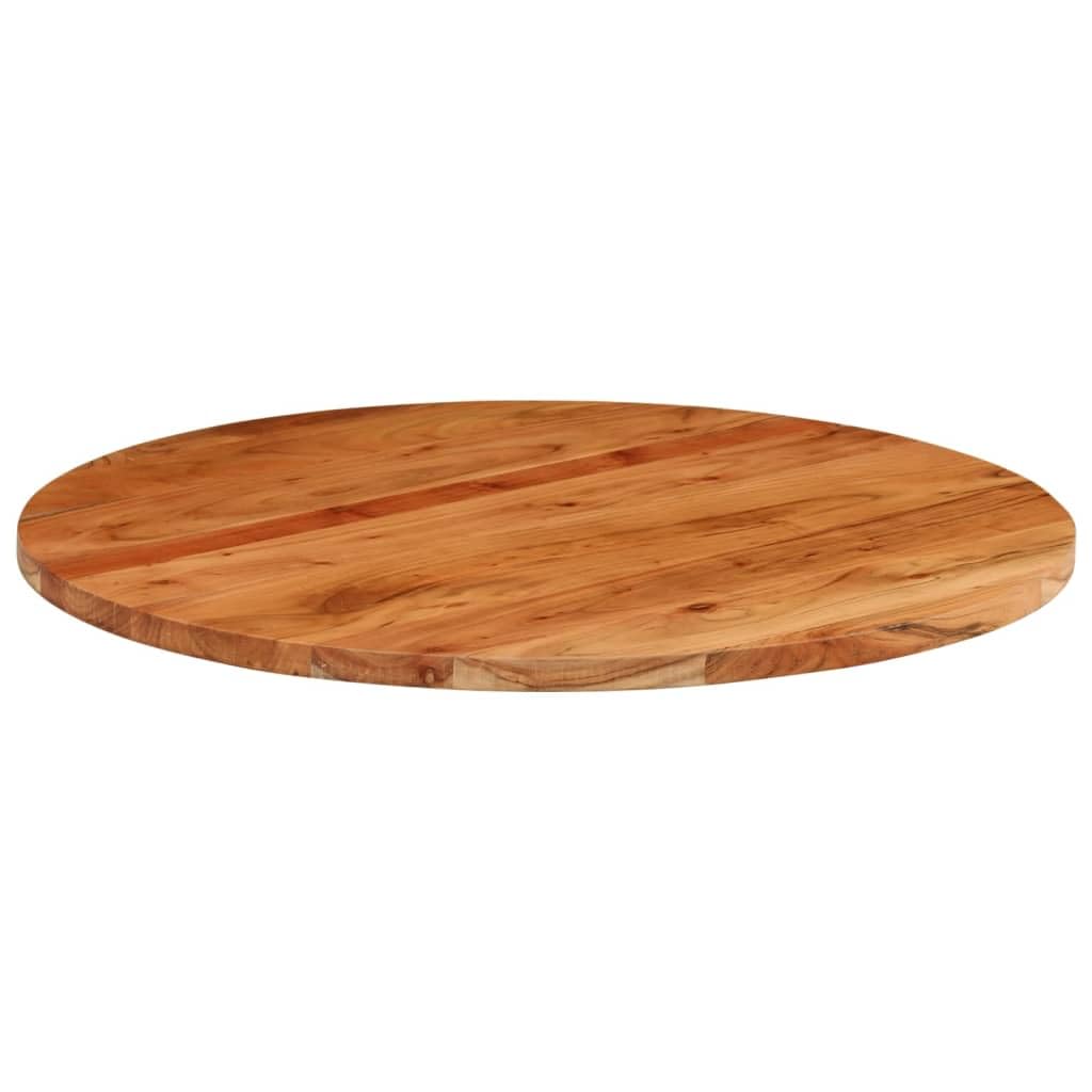 Möbel Wohnaccessoire Tischplatte Ø 80 x 3,8 cm rund Akazie Massivholz Möbel