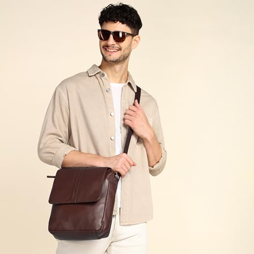 Image of Sassora Genuine Leather Men's Everyday Crossbody Bag /Sling