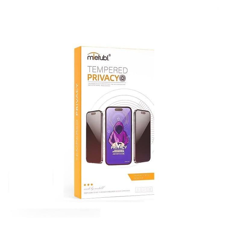 Mietubl Privacy Screen Protector For iPhone 14 Pro Max Anti-Spy 9H Hardness Anti-Fingerprint Scratch Resistant Easy Installation - iPhone 14 Pro Max Tempered Privacy