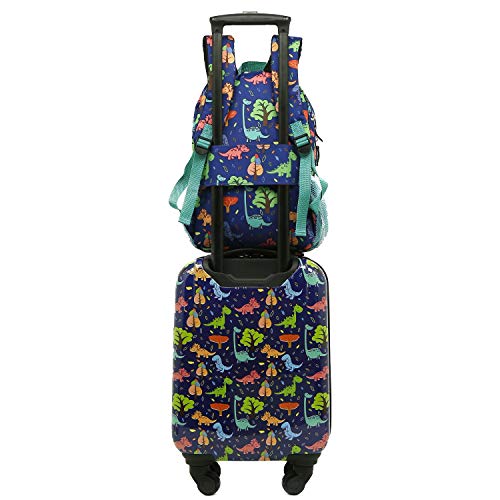 Travelers Club 5 Piece Kids' Luggage Set, Dino2
