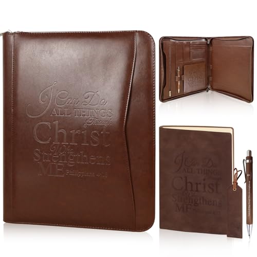 Fournitures en cuir pour pasteurs : coffret cadeau de haute qualité avec journal
