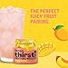 Ninja Thirsti Flavored Water Drops, FRUITI CHILL+ Peach Mango, Bold Fruit Flavor with Caffeine,Sparkling or Still, Zero Calories, Zero Sugar, Makes 17, 12oz drinks, 3 Pack, WCFPCMGAM