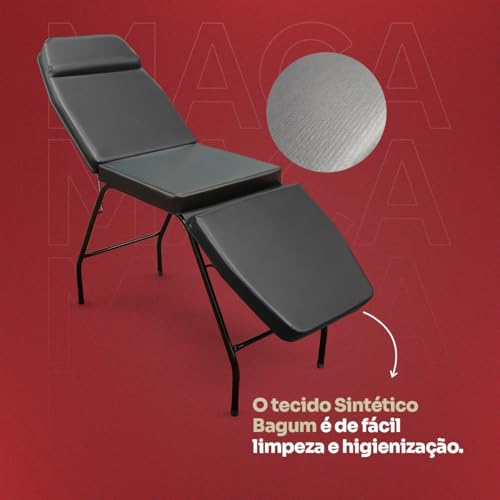 Maca 3 Posições Reclinável Estética Massagem Tattoo For-ty