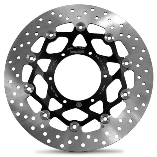 Disque de frein flottant perforé Brembo 78B40824 Ø296mm deux pièces pour moto Honda CBR CB