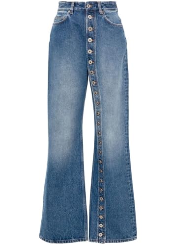 Womens Jeans High Waist Straight Leg Button Down Boyfriends Denim Pants Y2K Streetwear