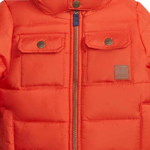 Image of LONDON FOG Boys' Heavyweight Winter Puffer Coat With Sherpa-lined Hood and Chest Pockets