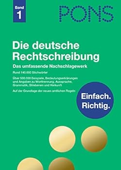 Hardcover Pons Reference: Die Deutsche Rechtschreibung (Band 1) (German Edition) [German] Book