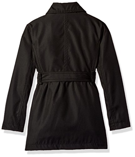 Urban Republic Girls' Little Fave Trench Coat 1, Black, 4