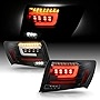 AKKON - Fits 2008-2011 Subaru Impreza WRX Sedan 4Door [Full LED] Running Tube Black Tail Lights Brake Lamp Pair Driver+Passenger
