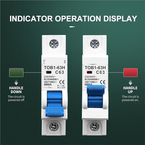 Disyuntor TOB1-63H 1P 10A para la seguridad de la iluminación del hogar 3